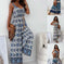 bohemian wide-leg pants | elastic waistband pants | flowy one-piece pants | ultrasonic cleaning
