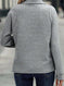 Zipper Stand Collar Pullover Sweatshirt Fashion Solid Striped Long Sleeve Top Spring And Autumn Women's Clothing Meifu Market