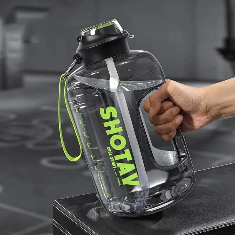 leak-proof flip-top lid | portable gym water bottle | workout hydration for running | ultrasonic cleaning