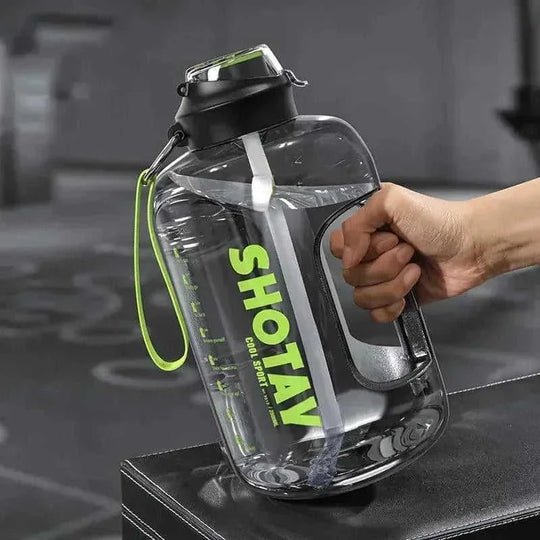 large capacity sports water bottle | portable gym hydration cup | leak-proof travel tumbler | ultrasonic cleaning