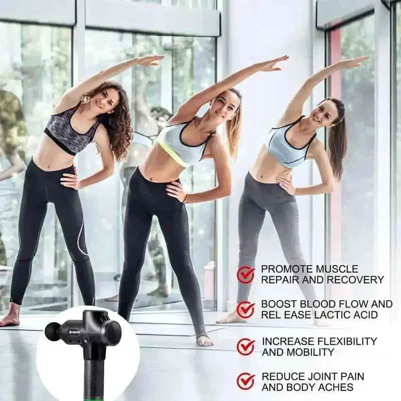 deep-tissue percussion massager | 30-speed adjustable massage gun | professional-grade muscle recovery | ultrasonic cleaning