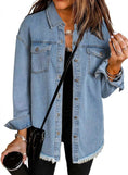 Washed Denim Shirt Jacket Women's European And American Meifu Market