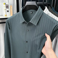 vertical striped shirt | mens long sleeve shirt | slim fit shirt | ultrasonic cleaning