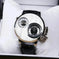 stainless-steel alloy case | genuine leather strap | everyday casual timepiece | energy saving