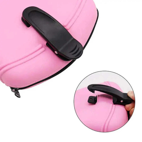 Dog Treat Pouch - Training Bag Waist Pack with Silicone Storage Pink - size and dimension reference