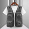 large capacity vest | waterproof nylon material | multiple storage pockets | energy saving