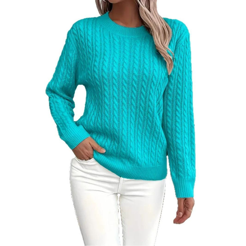 Versatile Fashion Classic Twist Round Neck Sweater Meifu Market