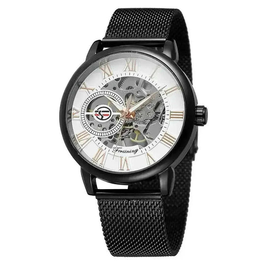 automatic mechanical movement | stainless steel case | business casual timepiece | energy saving