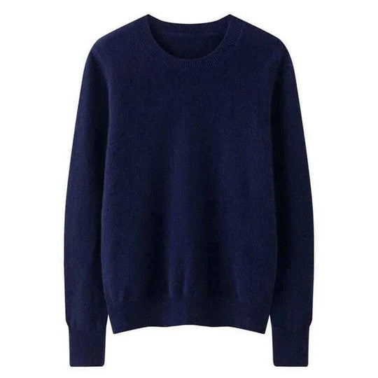 cotton-blend knit fabric | oversized fit long sleeve | breathable loose sweater | ultrasonic cleaning