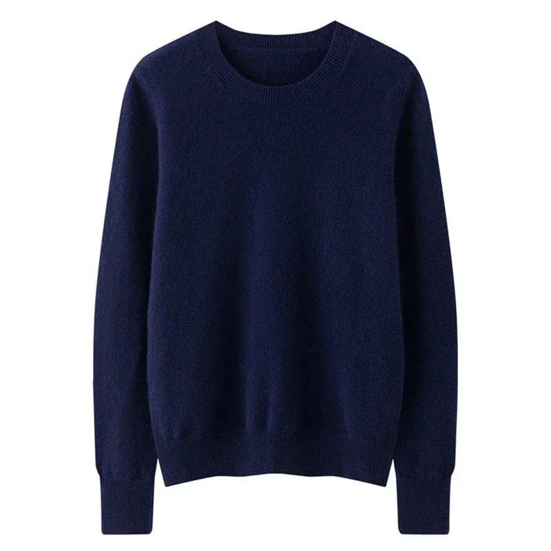 cotton-blend knit fabric | oversized fit long sleeve | breathable loose sweater | ultrasonic cleaning