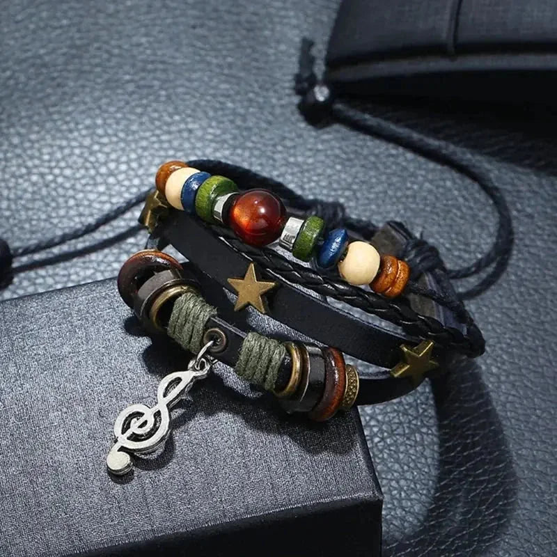 handmade leather bracelet | adjustable wrap bracelet | brown leather unisex jewelry | ultrasonic cleaning