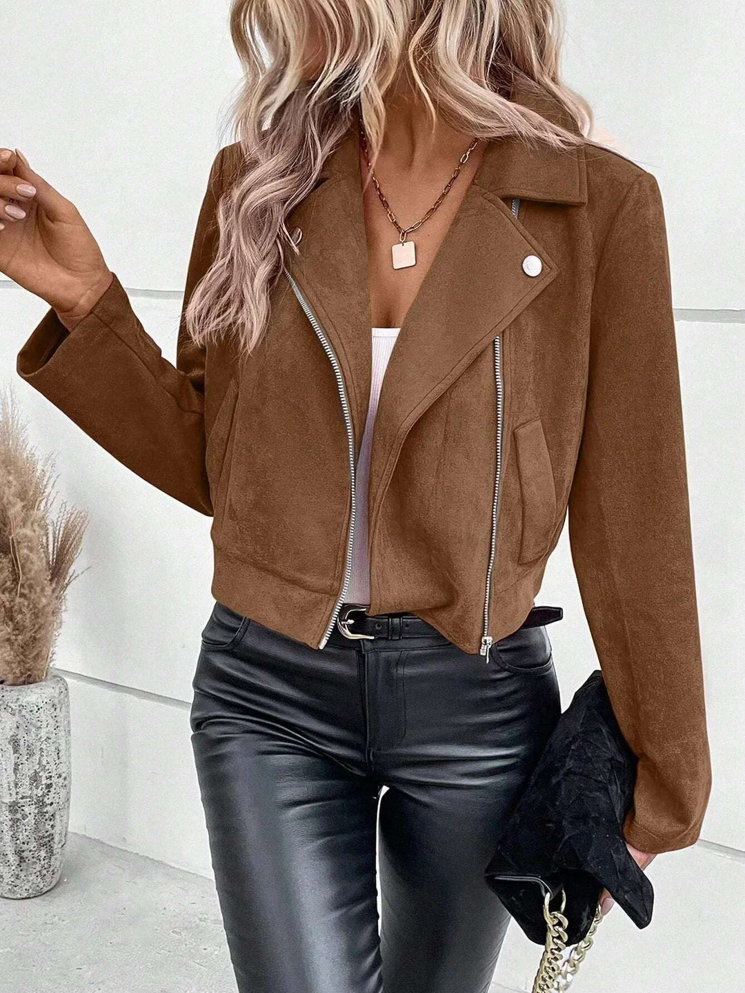Winter Slim-fit Short Lapels Zip Jacket Meifu Market