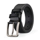Cowhide Pin Buckle Belt Men's Single-layer Leather Punching Belt meifu market