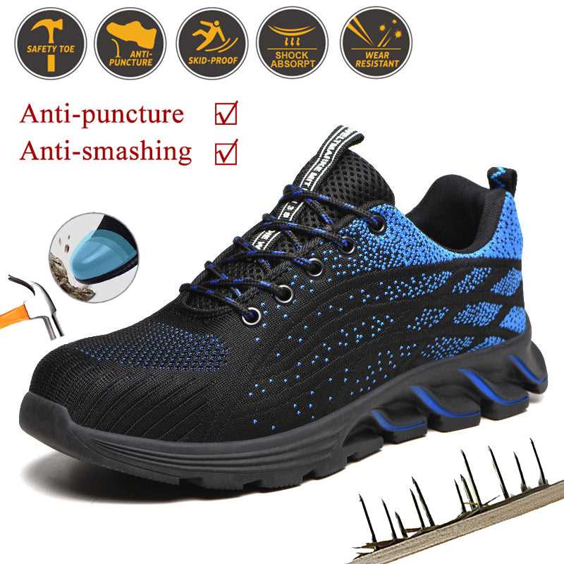 Men Sneakers Indestructible Steel Toe Work Shoes Comfortable Puncture Proof Shoes 