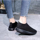 Stretch Mesh Breathable Flats Shoes Soft Sole Fly Knit Slip On Shoes 