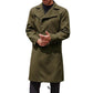 heavy wool blend coat | double-breasted trench coat | mens winter overcoat | ultrasonic cleaning