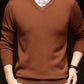 merino wool sweater | lightweight v-neck sweater | breathable thin knitwear | ultrasonic cleaning