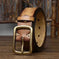 vintage distressed leather belt | brass buckle belt for men | genuine cowhide leather belt | ultrasonic cleaning