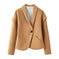 suede blazer jacket | single button closure | slim fit suit jacket | energy saving