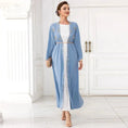 hand-stitched embroidery cardigan | lightweight travel kaftan gown | premium cotton long cardigan | ultrasonic cleaning