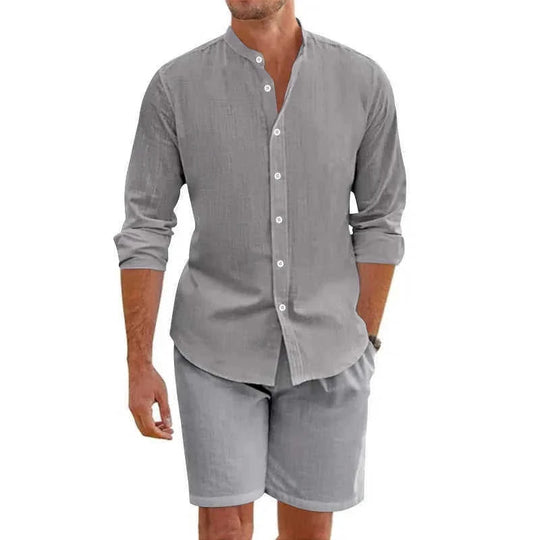lightweight cotton fabric | breathable summer outfit | casual beachwear set | ultrasonic cleaning