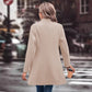 Women's Winter Overcoat Lapel Collar Single Breasted Outerwear Long Pea Coat Meifu Market