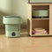 mini portable washing machine | foldable washing machine | compact laundry appliance | ultrasonic cleaning