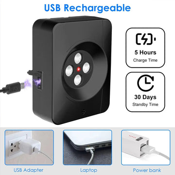 1Pc Ultrasonic Anti Barking Device Indoor Outdoor Dog Bark Control With 3 Frequency Levels Max 32.8Feet Sensing Distance For Most Dog Sizes Meifu Market