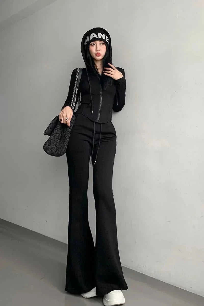 high-waisted flared yoga pants | stretchy workout leggings for women | yoga pants with tummy control | ultrasonic cleaning