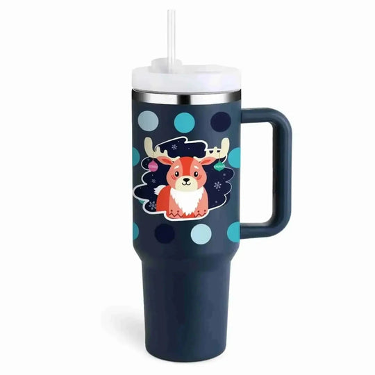 oz insulated tumbler with straw | stainless steel vacuum insulation | large capacity coffee mug | ultrasonic cleaning