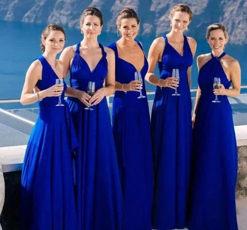 backless maxi dress | floor-length bandage dress | multiway convertible dress | ultrasonic cleaning