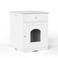 Wooden Pet House Cat Litter Box Enclosure, Side Table, Indoor Crate Meifu Market