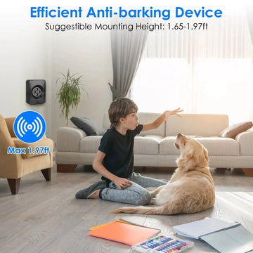 1Pc Ultrasonic Anti Barking Device Indoor Outdoor Dog Bark Control With 3 Frequency Levels Max 32.8Feet Sensing Distance For Most Dog Sizes Meifu Market