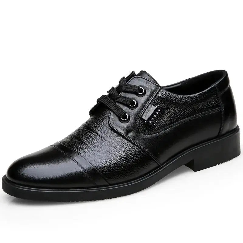 New All-matching Lace-up Leather Shoes Men Meifu Market