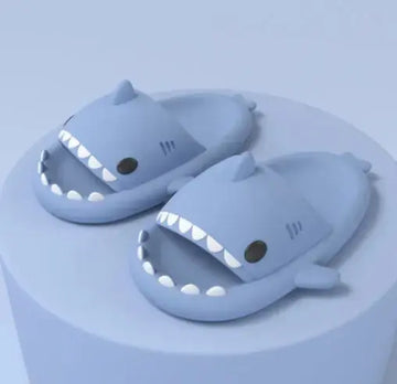 Adult's Slippers Indoor Outdoor Funny Shark Cartoon meifu market