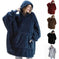 Hoodie Sweatshirt With Big Pocket Tops Sweater Comfortable Loose Double-Sided Fleece Thicker Wearable Blanket Meifu Market