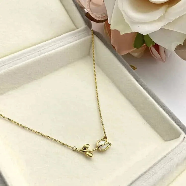 sterling silver earrings | hypoallergenic stud earrings | tulip flower studs | energy saving