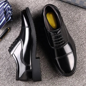 Black Business Formal Men's Leather Shoes
