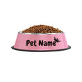 non-slip pet food bowl | personalized name dog bowl | heavy-duty pet water dish | ultrasonic cleaning