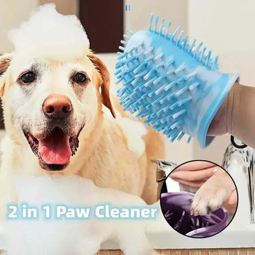 2 In 1 Dog Paw Cleaner Cup Soft Pet Dog Foot Cleaning Washer Brush Cup Portable Pet Foot Washer Paw Clean Brush Foot Cleaning Bucket Pet Products Meifu Market