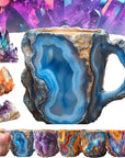 400ml Resin Mineral Crystal Coffee Mugs With Handles Elegant Fake Mineral Crystal Cup For Workplace Home Decor Christmas Gift Kitchen Gadgets Meifu Market