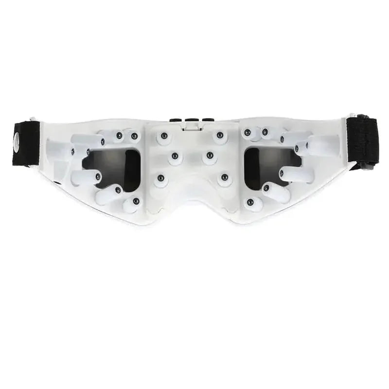 heated eye massager glasses | bluetooth electric eye massager | office stress relief glasses | ultrasonic cleaning