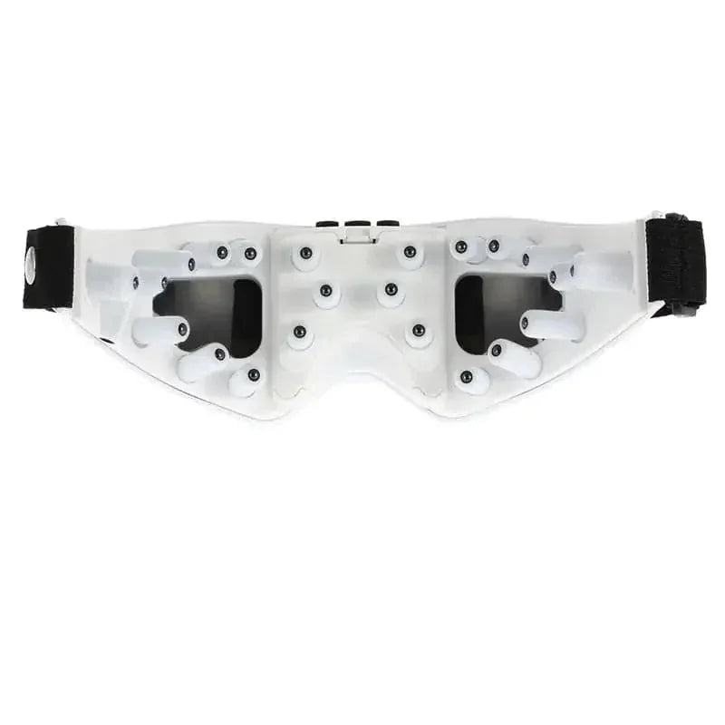 heated eye massager glasses | ergonomic eye massager | bluetooth eye massager with music | ultrasonic cleaning