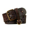 genuine cowhide leather belt | 15 inch wide mens belt | brass buckle jeans belt | energy saving
