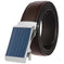 Cowhide Alloy Belt Automatic Buckle Business Casual Belt Men's Pant Belt Browngun Buckle A - color variant display