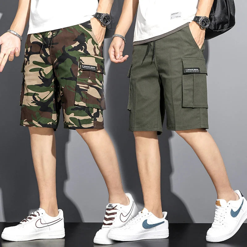 summer camouflage shorts | 5-point workwear shorts | breathable fabric shorts | energy saving