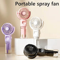 portable handheld spray fan | 4-speed mist fan | usb charging mini fan | energy saving
