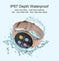 Full-touch Smart Bracelet Bluetooth Pedometer Heart Rate Silicone Grey - size and dimension reference