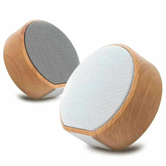 Mini Wood Bluetooth Speaker Portable Outdoor Wireless Support AUX TF White - available style options