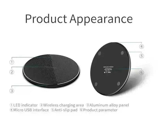 qi-compatible wireless charger | 10w fast charging pad | rugged phone charger | energy saving